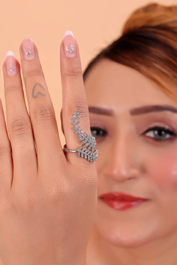 Leaf and Vine Diamond Wedding Ring – A Symbol of Love, Nature, and Eternal Beauty - Image 7