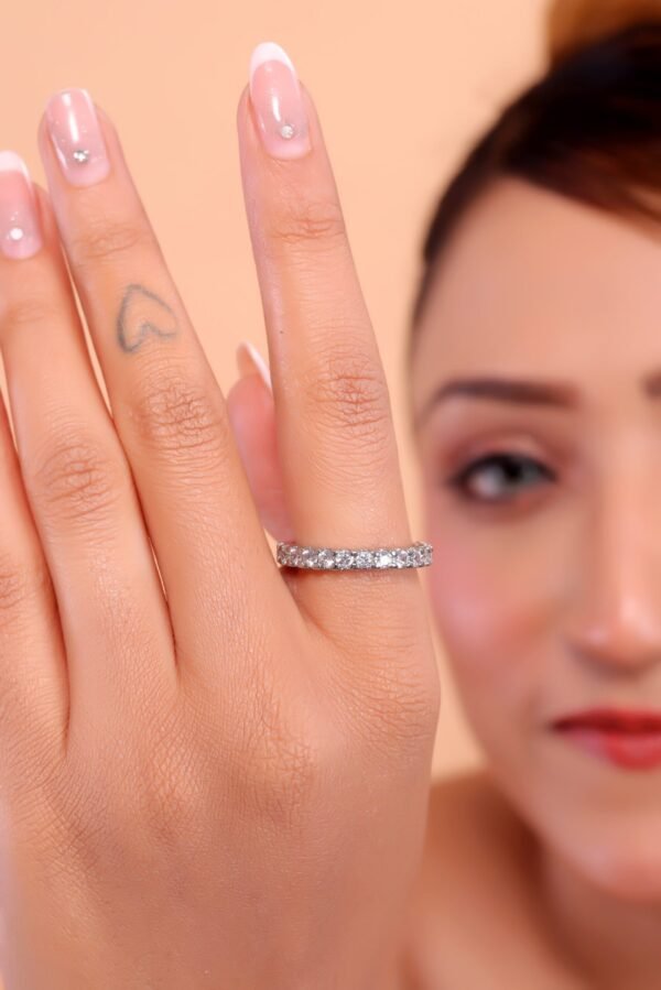 Luxury Eternity Ring with Round Cut Diamonds – Timeless Brilliance & Elegance