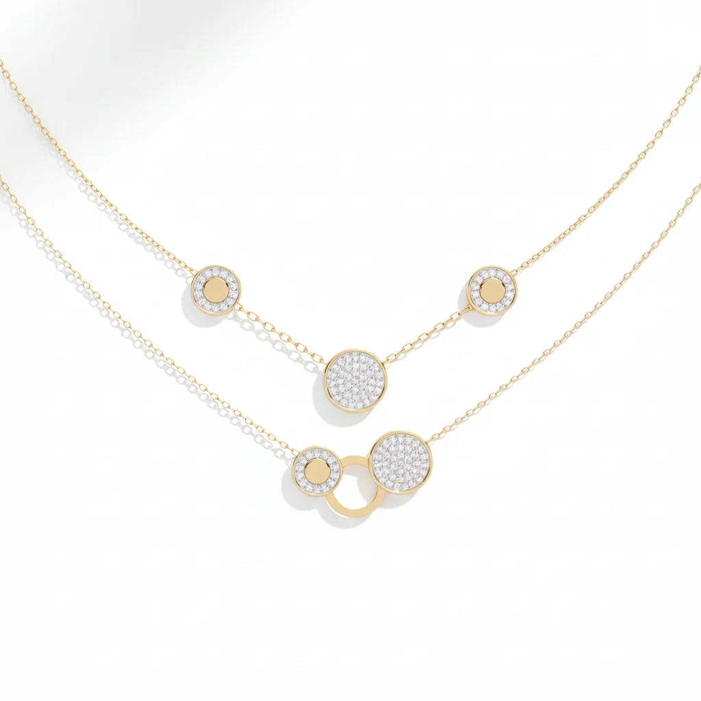 Sparkle Discs Necklace