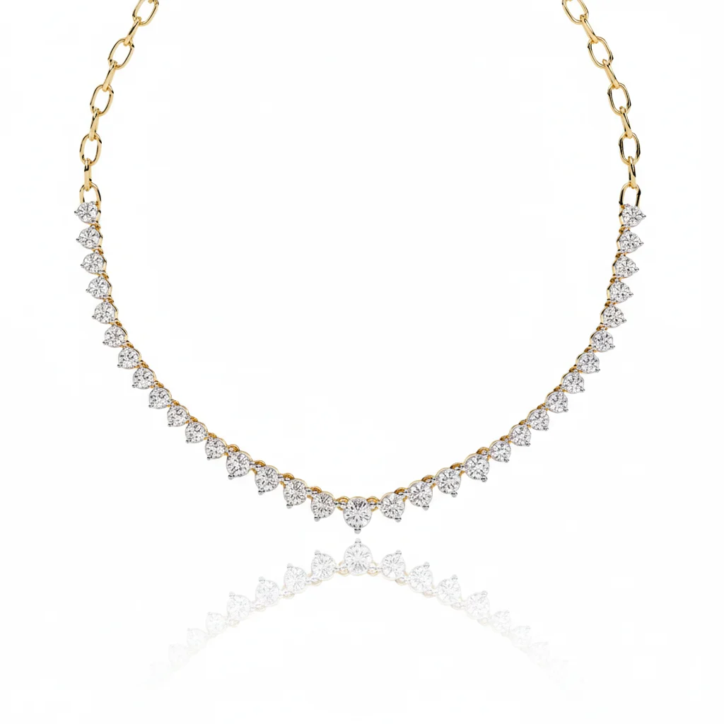 Gemstone Arch Necklace