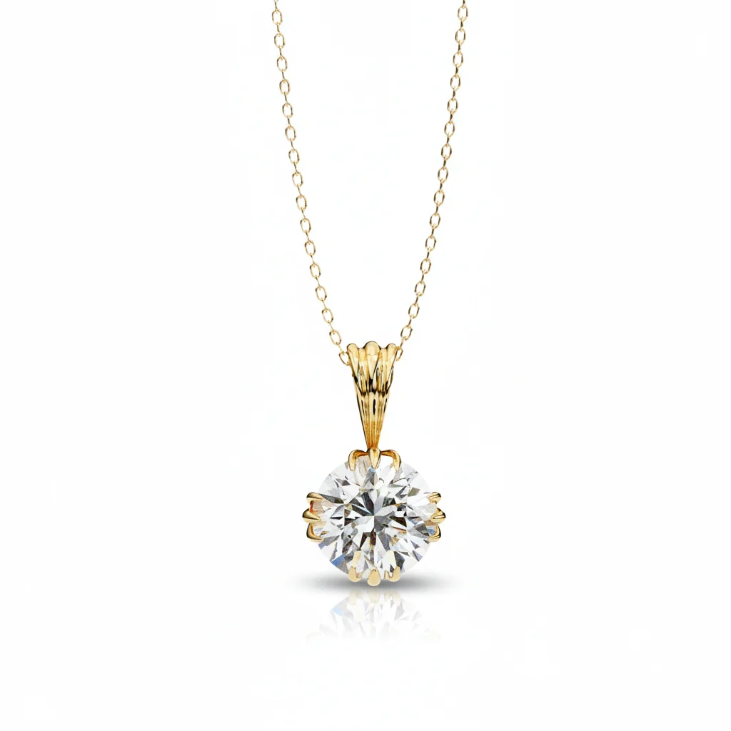 Classic Solitaire Diamond Pendant