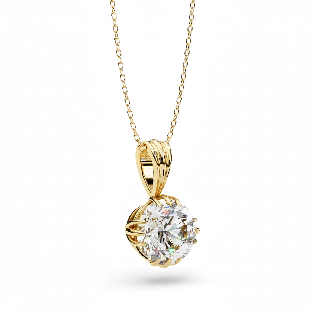 Classic Solitaire Diamond Pendant