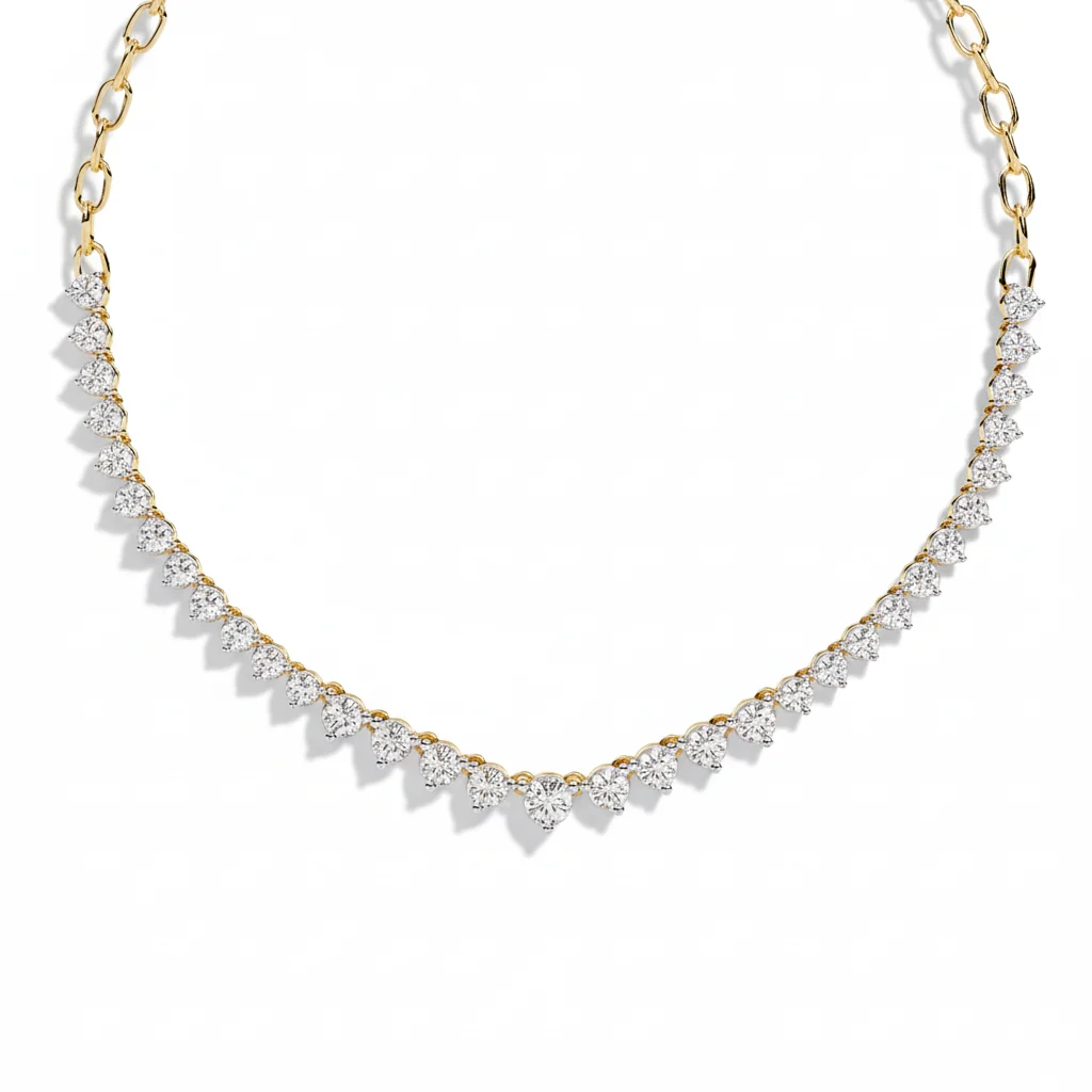 Gemstone Arch Necklace