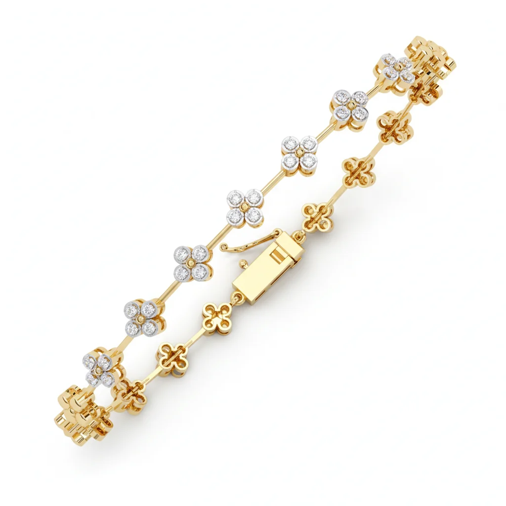 Floral Diamond Bracelet