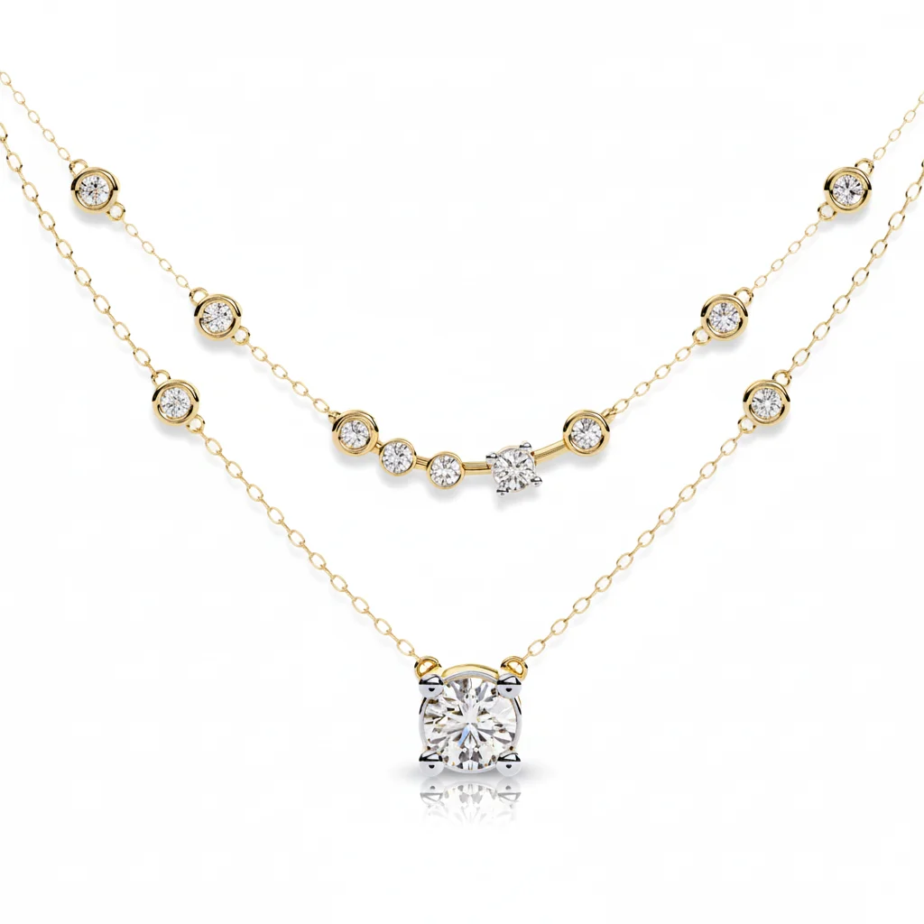 Modern Brilliance Necklace