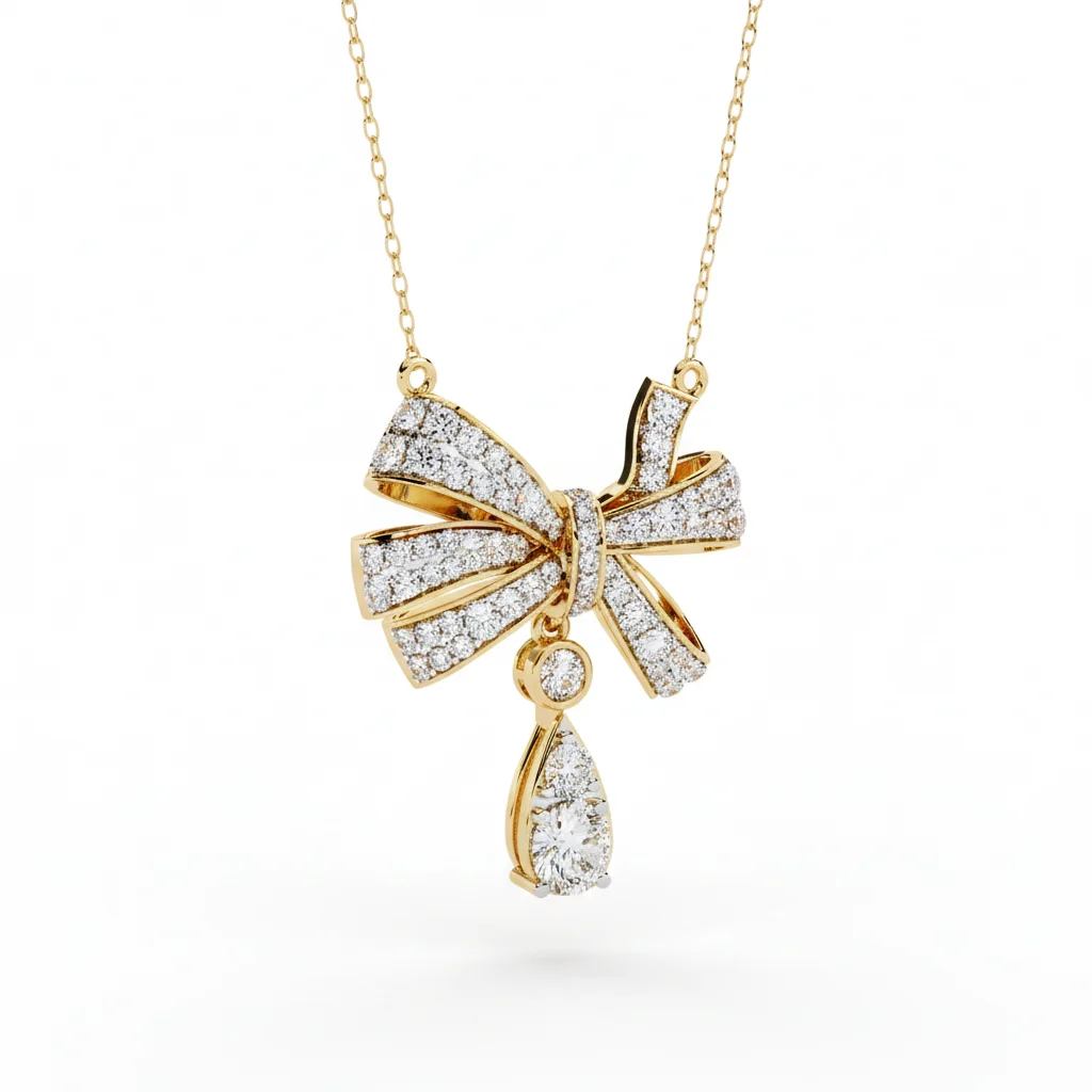 Glamorous Bow Necklace