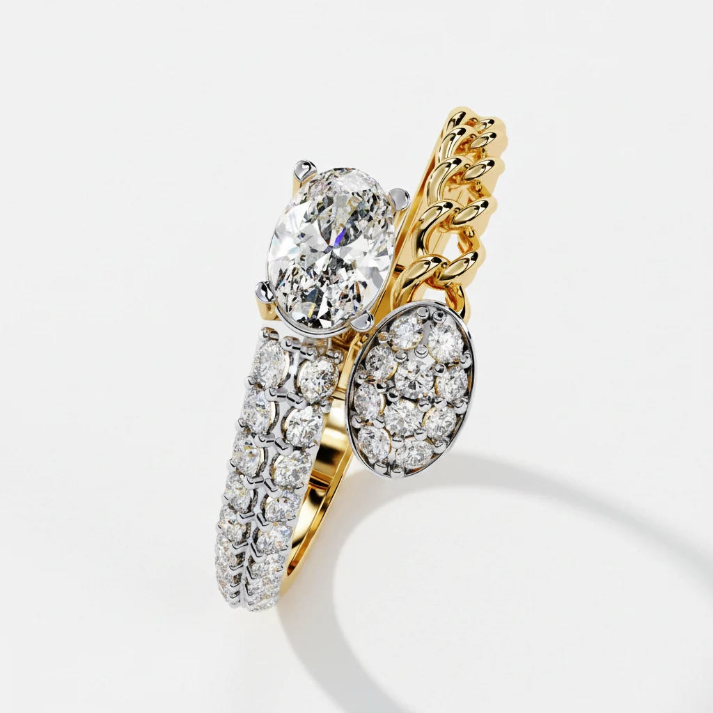 Solaire Diamond Embrace Ring