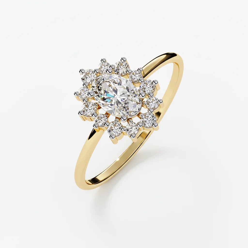 Oval Glow Diamond Ring