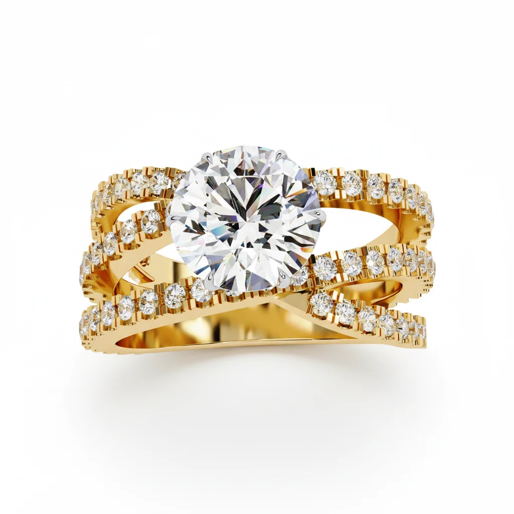 Elegant Pave Diamond Band