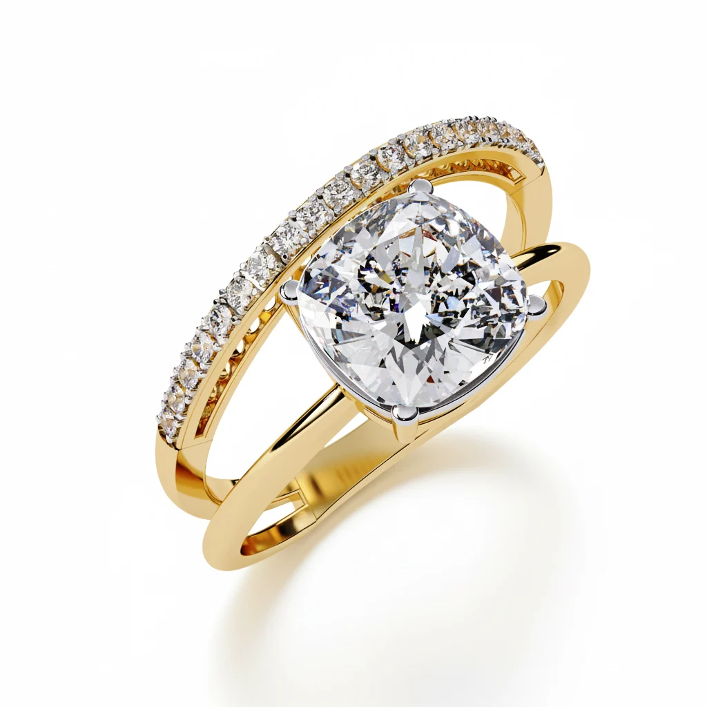 Cushion Glow Diamond Ring