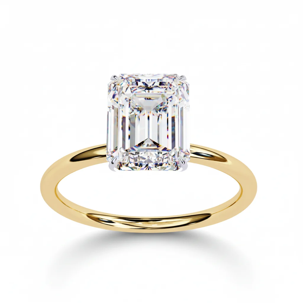 Classic Emerald Diamond Ring