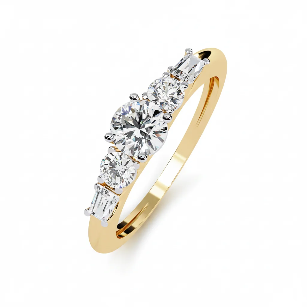Luxury Linear Diamond Ring
